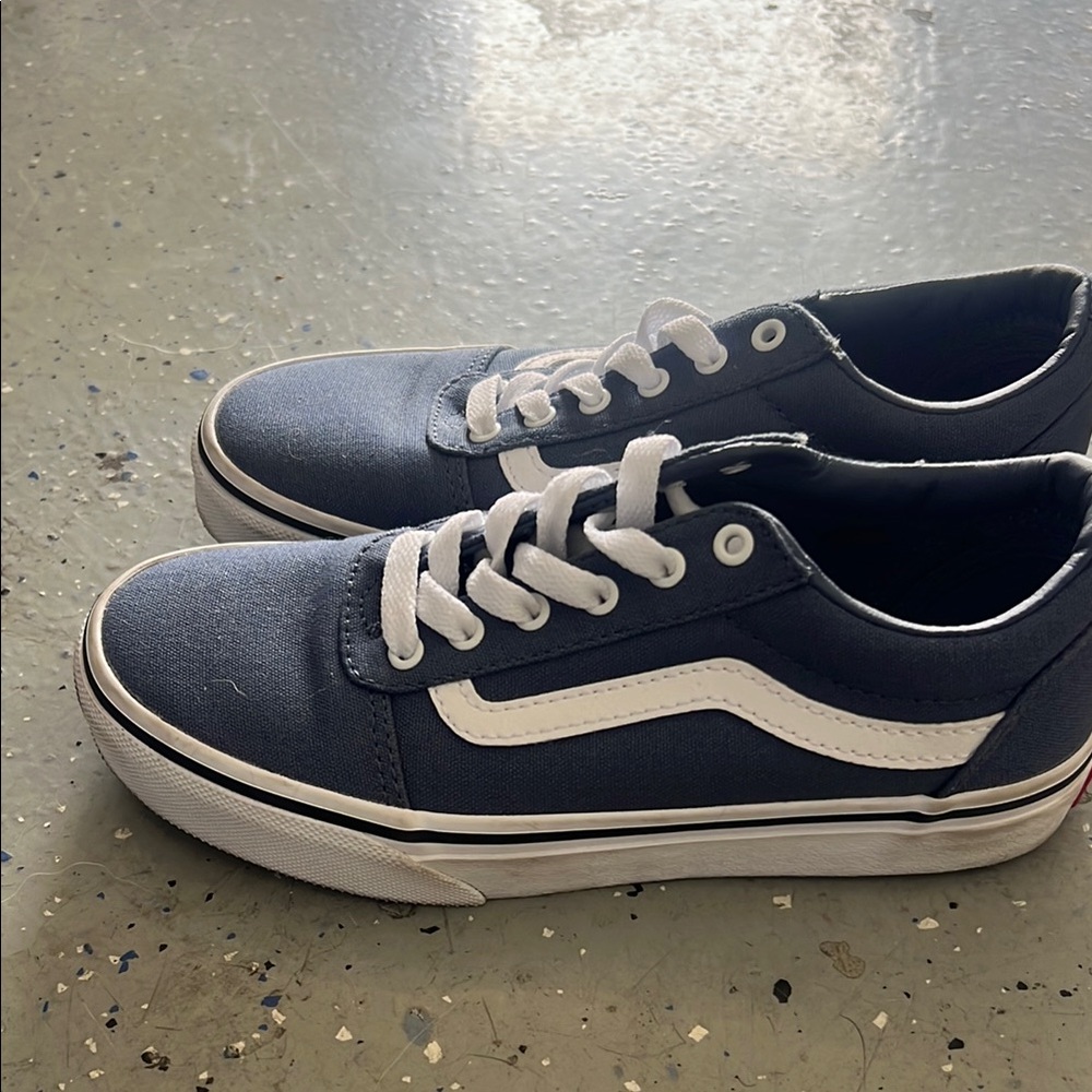 Vans Classic Blue and White Sneakers